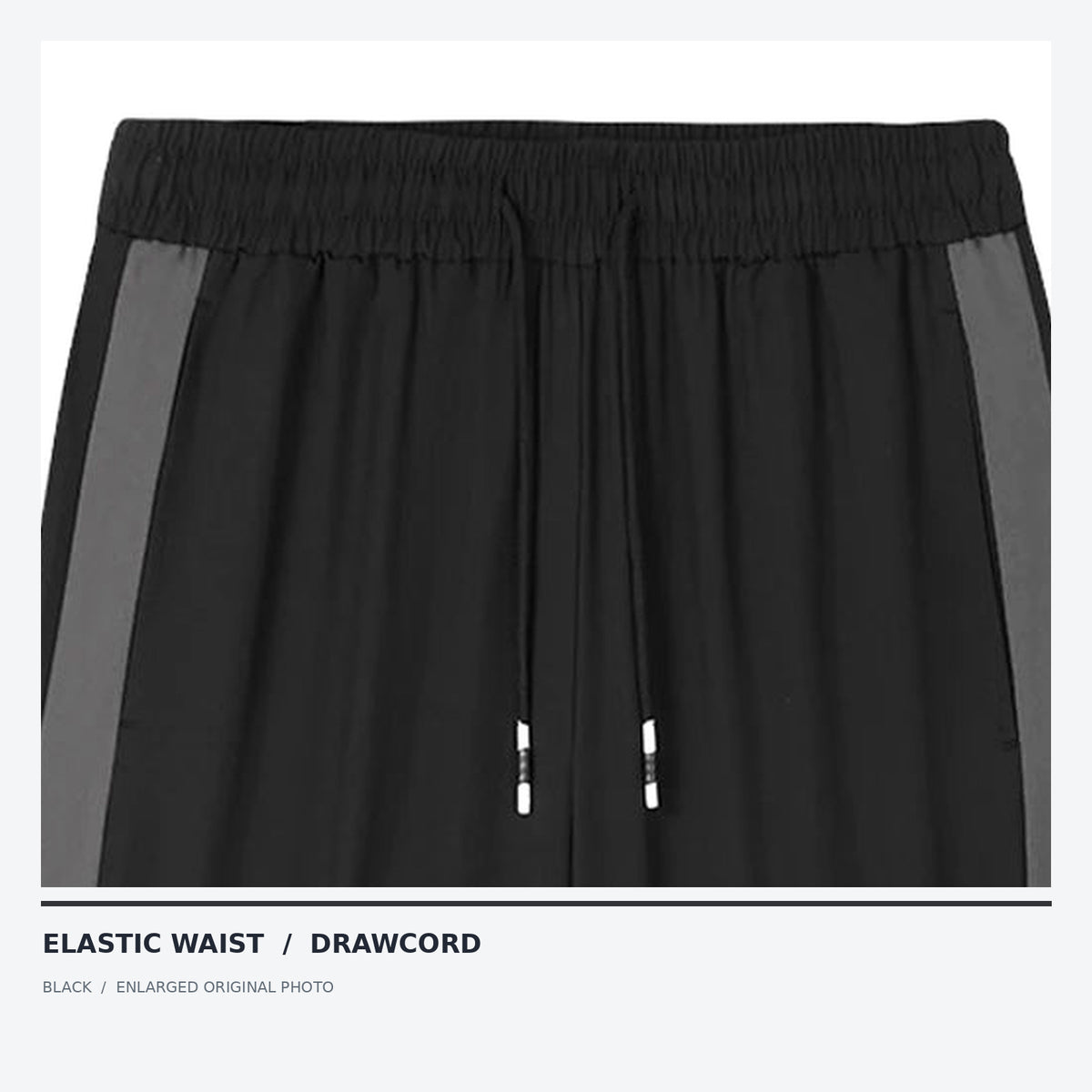 LetsBorn men's training shorts — black waistband