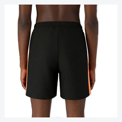 LetsBorn men's training shorts — orange rear
