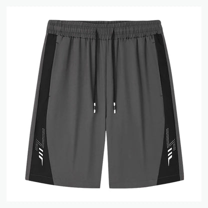 LetsBorn men's training shorts — grey front