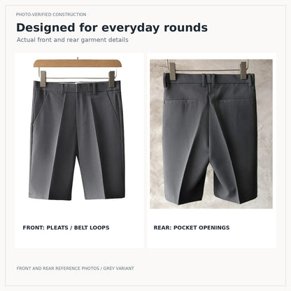 LetsBorn men's golf shorts — construction views