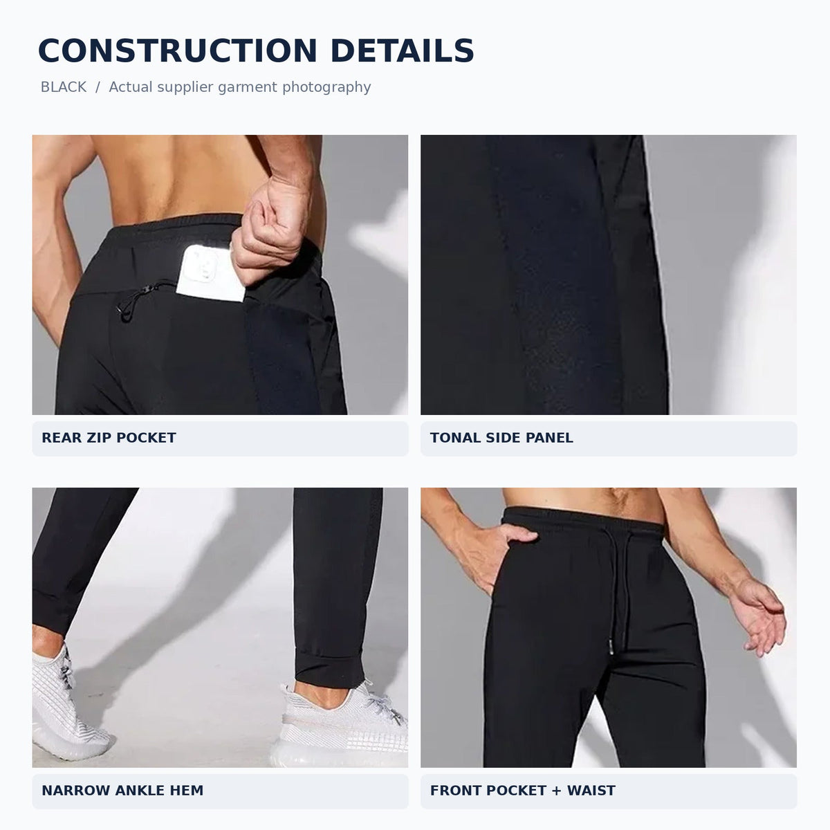Black construction details