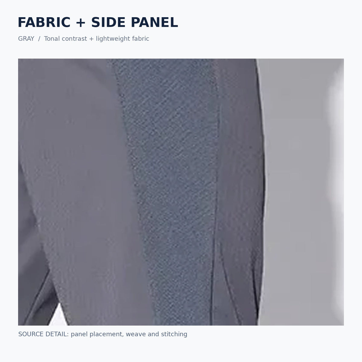 Gray fabric detail