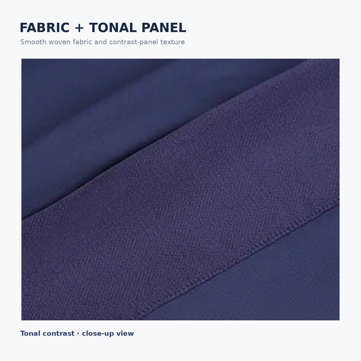 Navy fabric detail
